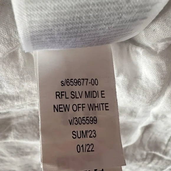 Gap‎ Dress Womens Small White Eyelet Lace Midi Ruffle Flutter Sleeve Sundress - Picture 11 of 11